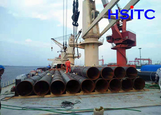 56 ιντσών En10210 3LPE Επιχρισμός LSAW Χάλυβα σωλήνα ευθεία συγκόλληση