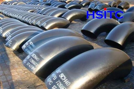 Α234 Astm A403 Astm A420 Σωλήνες από ατσάλι άνθρακα Γόνατο Sch40 Std Sch80